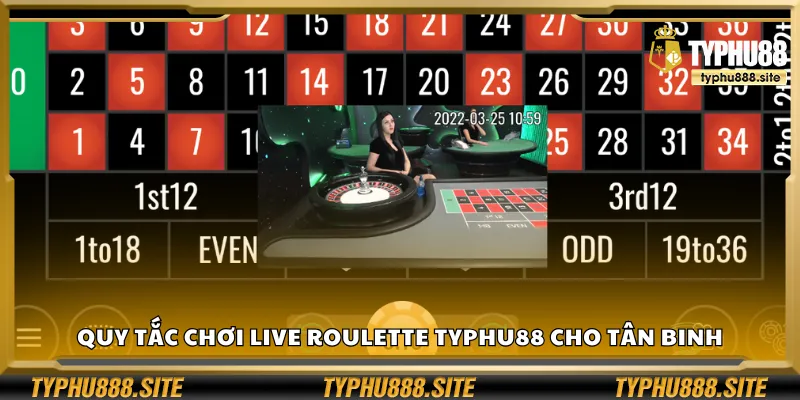 Quy tắc chơi Live Roulette Typhu88 cho tân binh