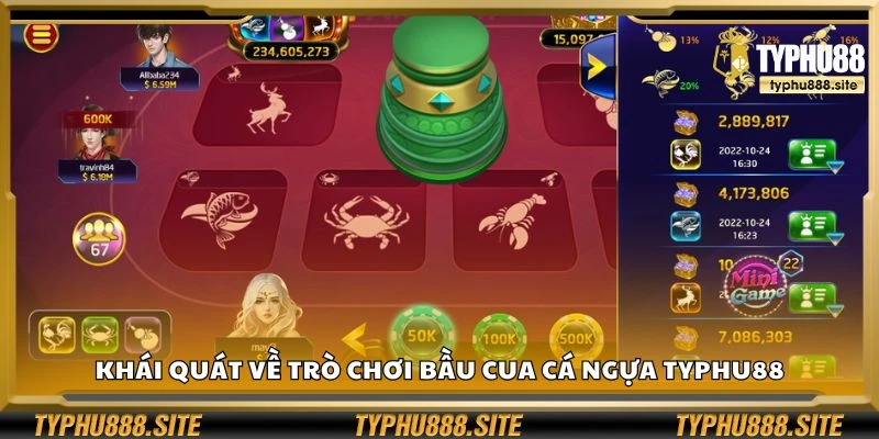 Khái quát về trò chơi bầu cua cá ngựa Typhu88